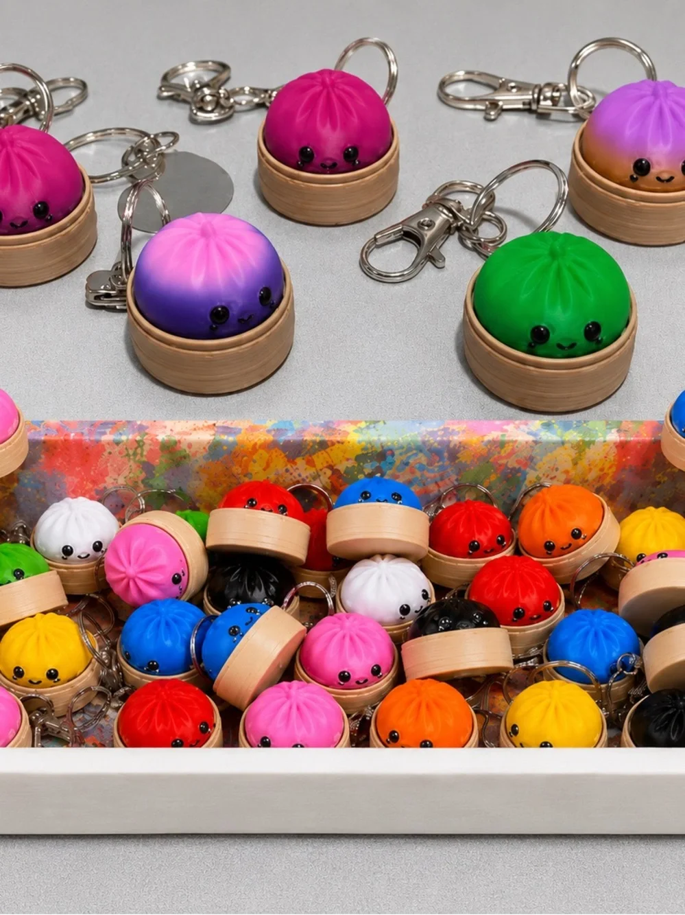 Dumpling (qty 10) fidget clicker Assorted Colors
